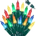thumbnail image 1 of LAMPHOME 100 Mini LED Count Multi -Christmas Lights - 21.6FT LED Mini Lights, Mini led Lights for Indoor Outdoor Home Holiday Party Wedding Independence Day Decoration, 1 of 6