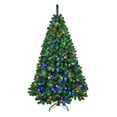 thumbnail image 1 of LAMPHOME 6FT PVC Automatic Tree - 280 Two-Color WiFi Lights, 917 Tips, 3-Part Hinged, Metal Stand, 1 of 8