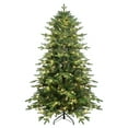 thumbnail image 1 of LAMPHOME 7.5FT Pre-Lit Automatic Hybrid Tree - 450 UL Lights, 2811 Tips, 3-Part Hinged, Metal Stand, 1 of 9