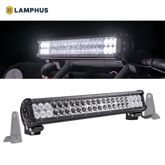 LAMPHUS CRUIZER 20" 126W LED Flood/Spot Combo [30/60 Degree Spread] [Spot/Flood/Driving Light Applications] [IP67] ? For Off-Road, Agricultural, Construction & Marine Use