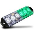 thumbnail image 1 of LAMPHUS PlanarFlash PFLH06 Ultra Flat LED light head [SAE Class 1] [72 Paterns] [180° of Coverage] [Fits in Small Places] Warning Lights for Police & Emergency Vehicles - Green / White, 1 of 7