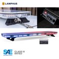 thumbnail image 1 of LAMPHUS SolarBlast SBFB114 56" 114W Emergency Vehicle LED Full-Size Light Bar [SAE J595 CLASS III] [58 FLASH MODES] [INC. CONTROLLER BOX] [TURN/BRAKE/TAILLIGHT] Blue Red Rooftop Warning Light, 1 of 7