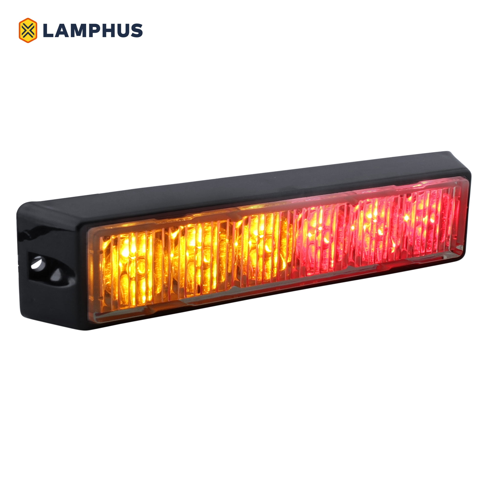 LAMPHUS SolarBlast SBLH06 LED Strobe Grille Flashing Lights [32 Modes] [6  Watt] [TIR] [Weatherproof] Warning Lights for Police \u0026 Firefighter  Emergency Vehicles - Amber / Red - Walmart.com, image size:2000x2000