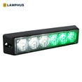 thumbnail image 1 of LAMPHUS SolarBlast SBLH06 LED Strobe Grille Flashing Lights [32 Modes] [6 Watt] [TIR] [Weatherproof] Warning Lights for Police & Firefighter Emergency Vehicles - Green / White, 1 of 9