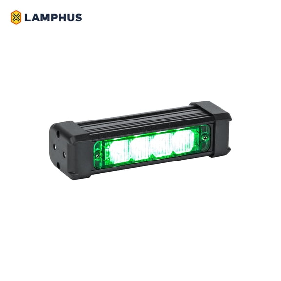 LAMPHUS SolarBlast SBLS14 4W LED Emergency Strobe Warning Deck Light Stick - GREEN