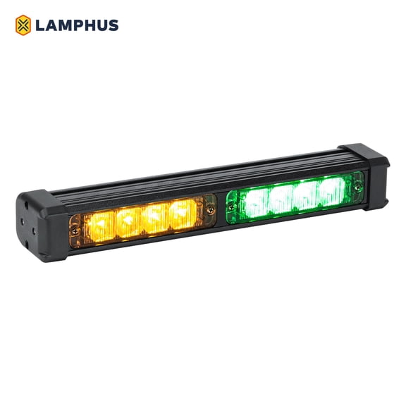 LAMPHUS SolarBlast SBLS24 8W LED Emergency Warning Deck Light Bar - Amber Green