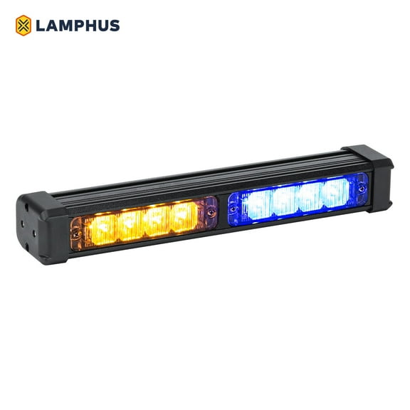 LAMPHUS SolarBlast SBLS24 8W LED Strobe Warning Deck Light Stick - Amber Red