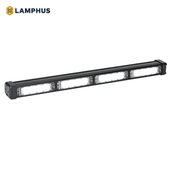 LAMPHUS SolarBlast SBLS44 20" 16W LED Emergency Strobe Warning Deck Light Bar - White