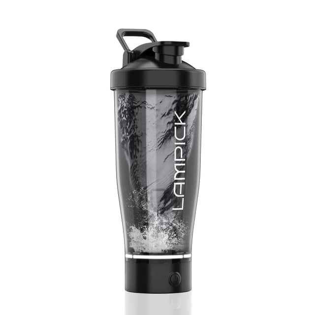 LAMPICK Electric Protein Shaker Bottle 24oz, USB-C Rechargeable ...