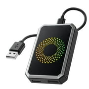 LAMTTO 3-in-1 AI Box&Wireless Carplay Adapter Support Netf1ix/Y0uT0be/T1kT0k/Dongle with USB Drive, for OEM Wired app1e CarPlay Cars