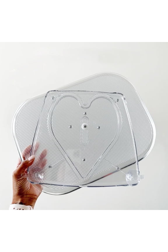 Turntable Lazy Susan Organizer for Refrigerator 15.67'' Clear Fridge Organizer