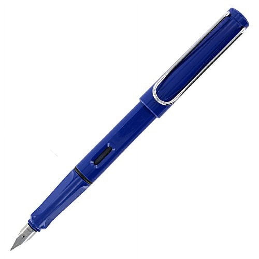 LAMY Blue Safari Fountain Pen with Medium Nib and Blue Ink (L14M)