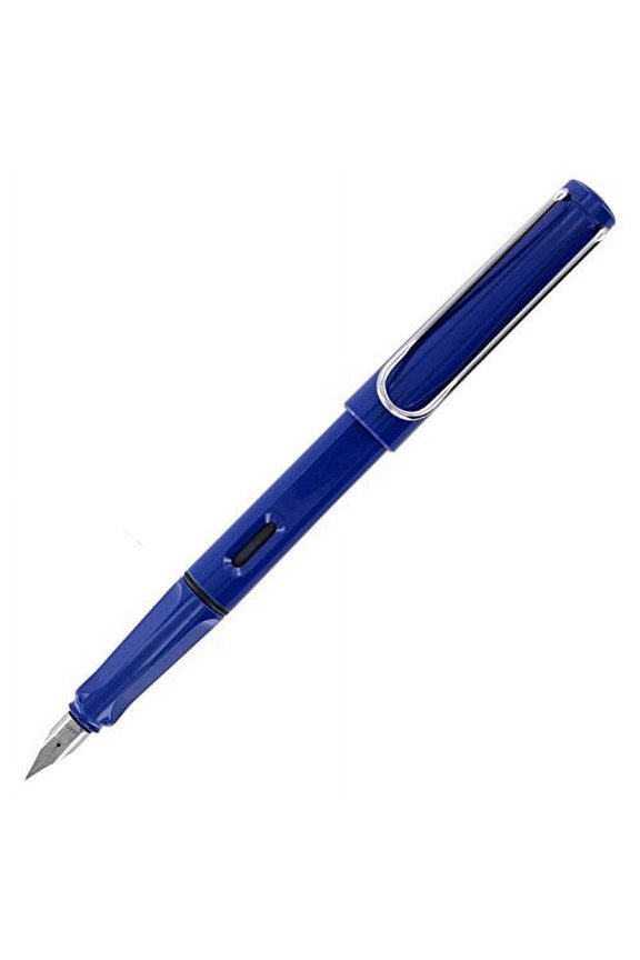 Blue Safari Fountain Pen with Medium Nib and Blue Ink (L14M)