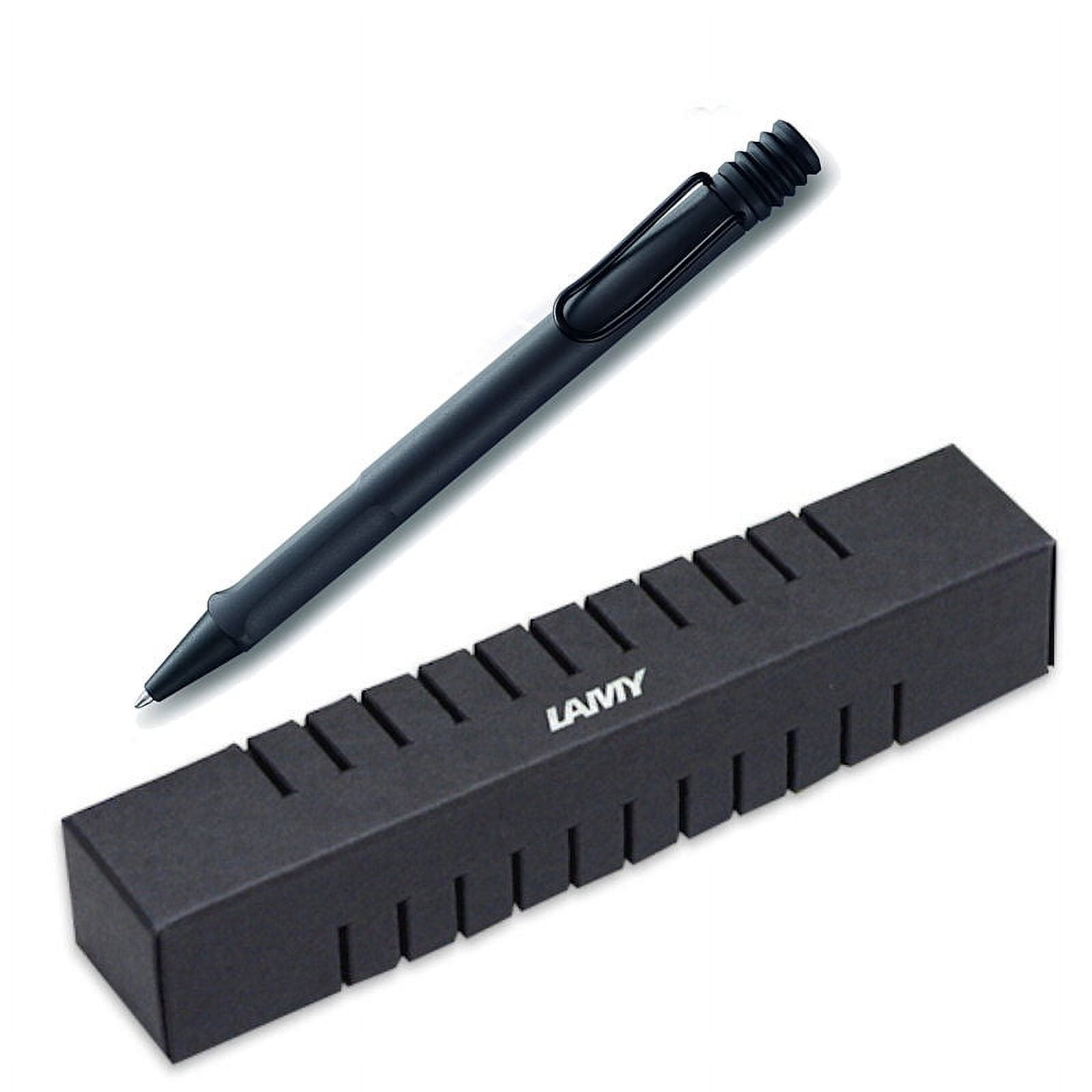 LAMY Safari Ballpoint Pen - Model 217, Charcoal Matte, With Ergonomic Grip & Black Ink Refill
