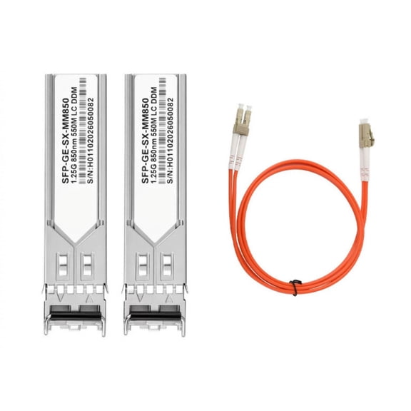 LAN Cabling Fiber Uplink SFP Module Pair Connector 1.25Gbps Hot-Swappable DDM Optical Hardware for Server Rooms