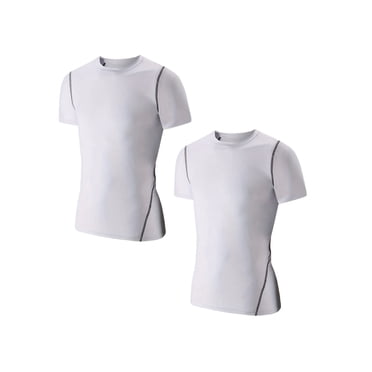 LANBAOSI 2 Pack Boys Athletic Athletic Dry Compression Short Sleeve T Shirts Size 7