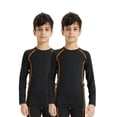 thumbnail image 1 of LANBAOSI 2 Pack Boys Compression Base Layer Shirts Athletic Sports Size 10, 1 of 8