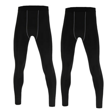 LANBAOSI 2 Pack Youth Boys Compression Leggings Athletic Workout Running Tights Size 10