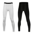 thumbnail image 1 of LANBAOSI 2 Pack Youth Boys Compression Leggings Athletic Workout Running Tights Size 14, 1 of 6