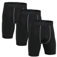 thumbnail image 1 of LANBAOSI 3 Pack Boys Compression Shorts Active Underwear Performance Boxer Briefs Size 14, 1 of 7