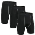 thumbnail image 1 of LANBAOSI 3 Pack Boys Compression Shorts Active Underwear Performance Boxer Briefs Size 5, 1 of 7