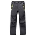 thumbnail image 1 of LANBAOSI Boy Hiking Pants Outdoor Waterproof Warm Fleece Lined Pants for Kid Size 8, 1 of 7