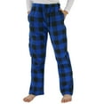 thumbnail image 1 of LANBAOSI Boys Comfy Fleece Plaid Pajama Pants for Sleep with Pockets From 7Y to 13Y, 1 of 7