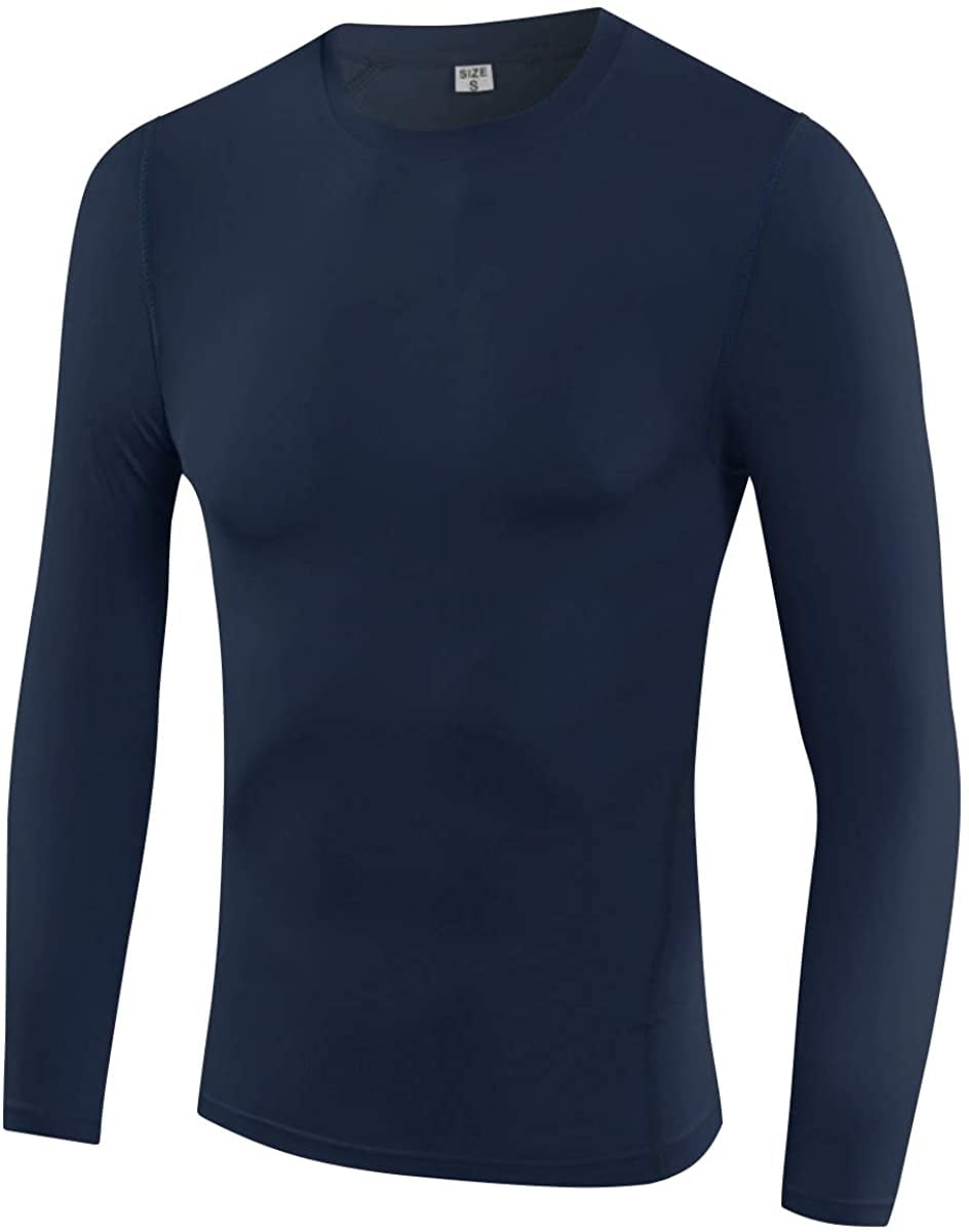 LANBAOSI Boys Compression Shirts Long Sleeve Sports Athletic Shirts