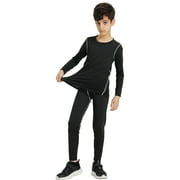 LANBAOSI Boys Girls Thermal Underwear Long Johns Set Base Layers Size 10