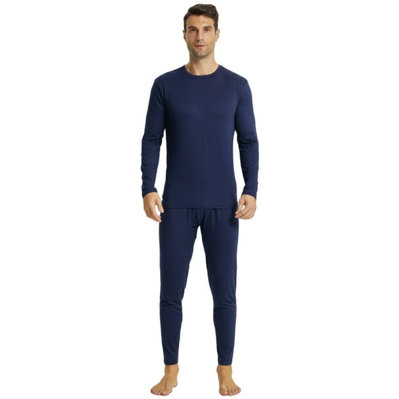 LANBAOSI Long John for Men Thermal Underwear Set 2 Piece Top & Botttoms Size 2XL