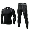 thumbnail image 1 of LANBAOSI Men’s Base Layers Set - Compression Thermal Shirt & Pants, Quick Dry, Moisture-Wicking Size XL, 1 of 7