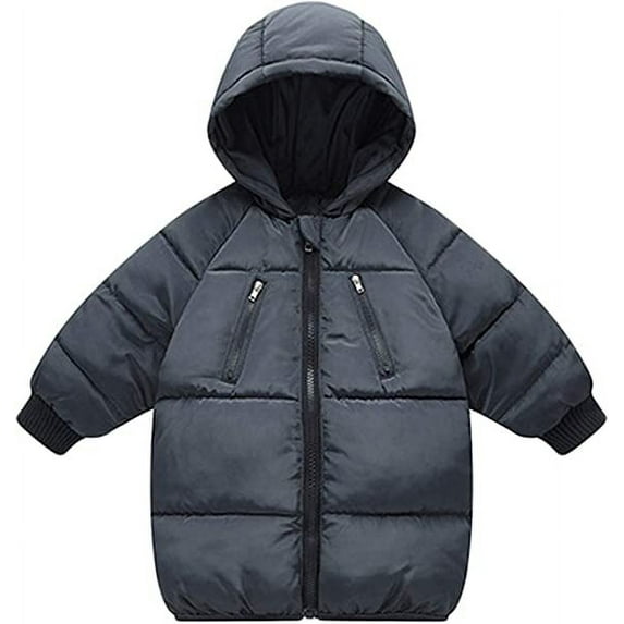 LANBAOSI Toddler Winter Coat Boy Puffer Winter Jacket with Hooded 2T