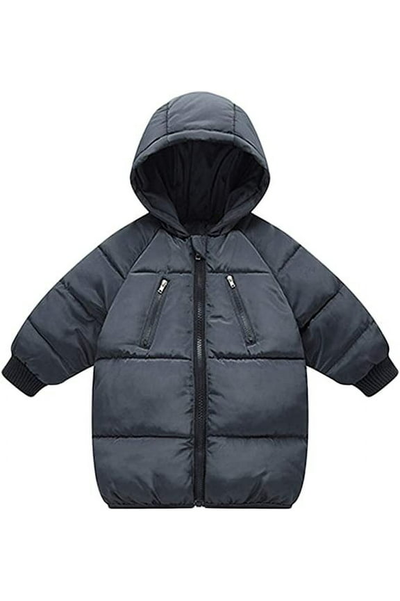 Toddler Winter Coat Boy Puffer Winter Jacket with Hooded 4T