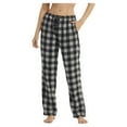 thumbnail image 1 of LANBAOSI Women Flannel Plaid Pajama Pants with Pockets Size M, 1 of 7