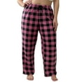 thumbnail image 1 of LANBAOSI Women's Pajama Pants Plus Size Comfy Fleece Plaid PJ Pants for Sleep Size 3XL, 1 of 8