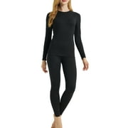 LANBAOSI Thermal Underwear for Women Set Soft Base Layers Long Johns Warm Winter Top and Bottom Set Size S-XL
