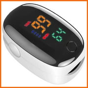 LANBB Finger Tip Pulse Oximeter _ Meter, SpO2 Heart Rate Pulse _ Oximeter _ Monitor Blood _ Oxygen Saturation, No Pricking 2025 New Upgraded for Home Or Outdoor Use 2colors (White,Black )
