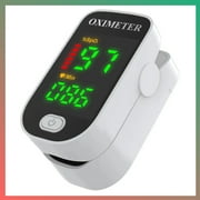 LANBB Finger Tip Pulse Oximeter _ Meter, SpO2 Heart Rate Pulse _ Oximeter _ Monitor Blood _ Oxygen Saturation, No Pricking type 2025 Best for Home Or Outdoor Use 2colors (White,Blue)