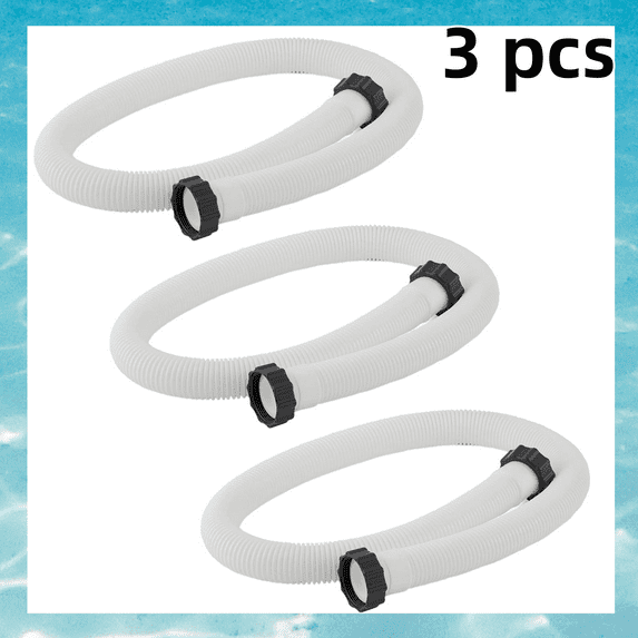 LANBB Supply Above Ground Pool Hose Replacement 1.5" Diameter x 59" Long, Pack of 1/2/3 - Compatible with In.tex_29060E, Pool Filter Pump Hoses, Sand Filters, Saltwater Systems with 1500 to 2500 GPH
