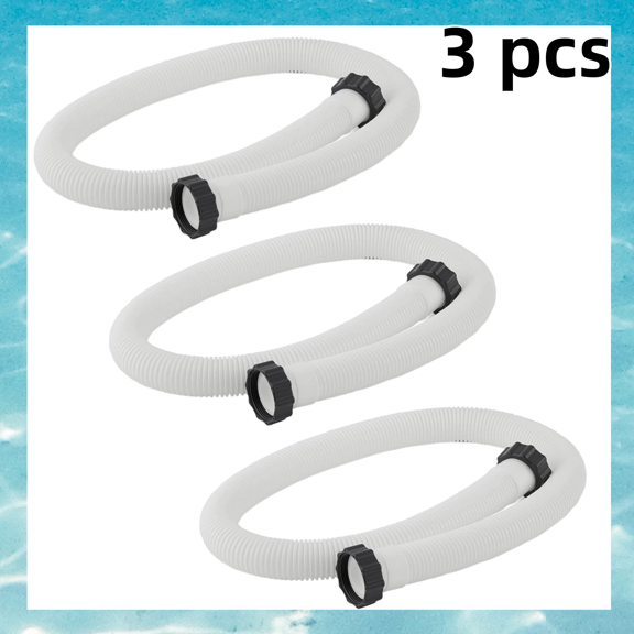 LANBB Supply Above Ground Pool Hose Replacement 1.5" Diameter x 59" Long, Pack of 1/2/3 - Compatible with In.tex_29060E, Pool Filter Pump Hoses, Sand Filters, Saltwater Systems with 1500 to 2500 GPH