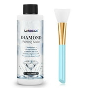 LANBEIDE 200ML Diamond Painting Sealer 5D Art Glue Permanent Hold Shine Effect Ages 10+, Clear