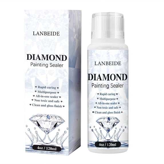 LANBEIDE 120ML 1Pack Diamond Painting Sealer 5D Art Glue Permanent Hold Shine Effect Clear