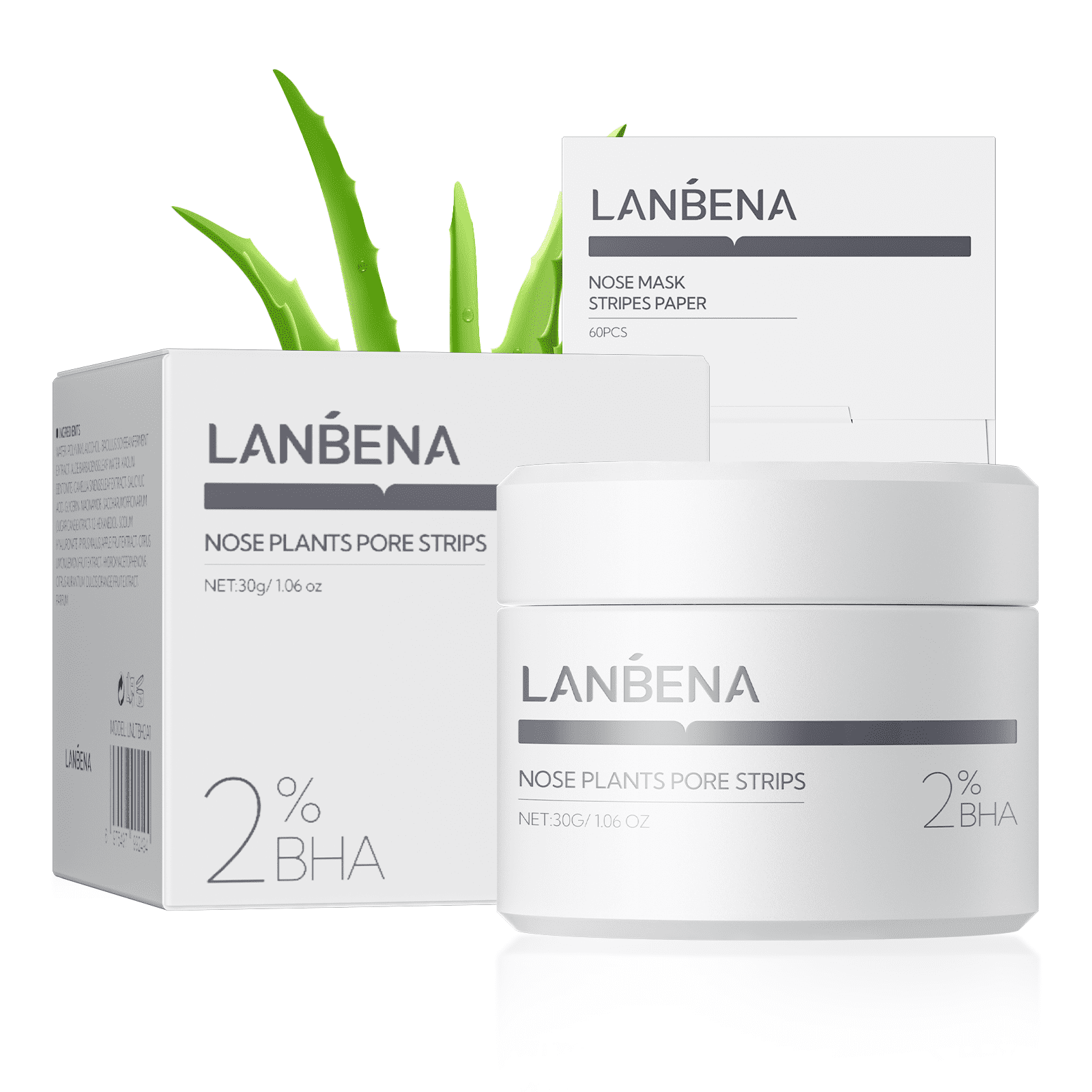 LANBENA Blackhead Remover 2.0 - Peel Off Mask for Nose & Face, Blackhead Removal Kit 1.06oz