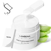 LANBENA Pore Strips 50g/1.76 Oz+100pcs Nose Strips with Blackhead Remover, Black Head Remover for Face, Blackhead Remover Mask, Nose Strips for Blackheads