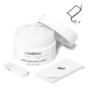 LANBENA Blackhead Remover Facial Mask Nose Pore Strips 50g/1.76 oz+100pcs Nose Strips