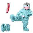 thumbnail image 1 of LANBONE Soft Plush Loungewear with Shoes, Silly Big Mouth Monster Onesie with Comb, Funny Big Mouth Monster Onesie, 1 of 6