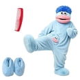 thumbnail image 1 of LANBONE Soft Plush Loungewear with Shoes, Silly Big Mouth Monster Onesie with Comb, Funny Big Mouth Monster Onesie, 1 of 6