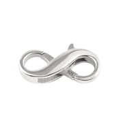 LANCHARMED Silver Necklace Extender with 8-Character Necklace Clasp,Jewelry Extension for Women