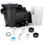 LANCHEZ 2 HP Dual Speed Pool Pump 230V 6600 GPH Self Priming In/Above Ground with Strainer Basket