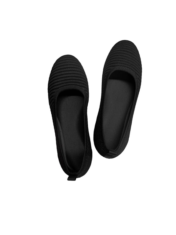Women Round Toe Ballet Flats Wide Width Shoes Low Heels Dress Shoes For Daily Wear